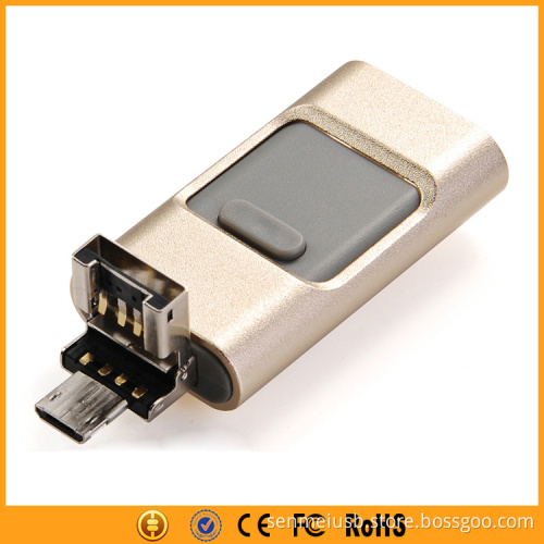3 IN 1 16GB 32GB 64GB USB Flash Drive For iPhone And Android